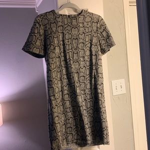 Zara snakeskin dress